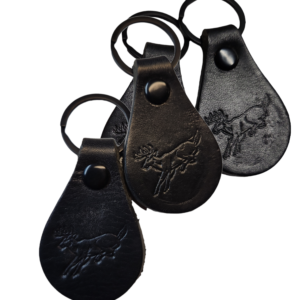 Leather Ear Tag Keychain